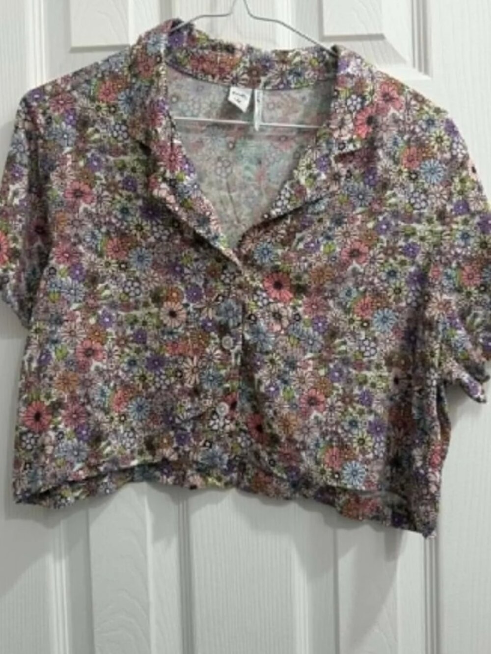 Twik Crop Button down shirt